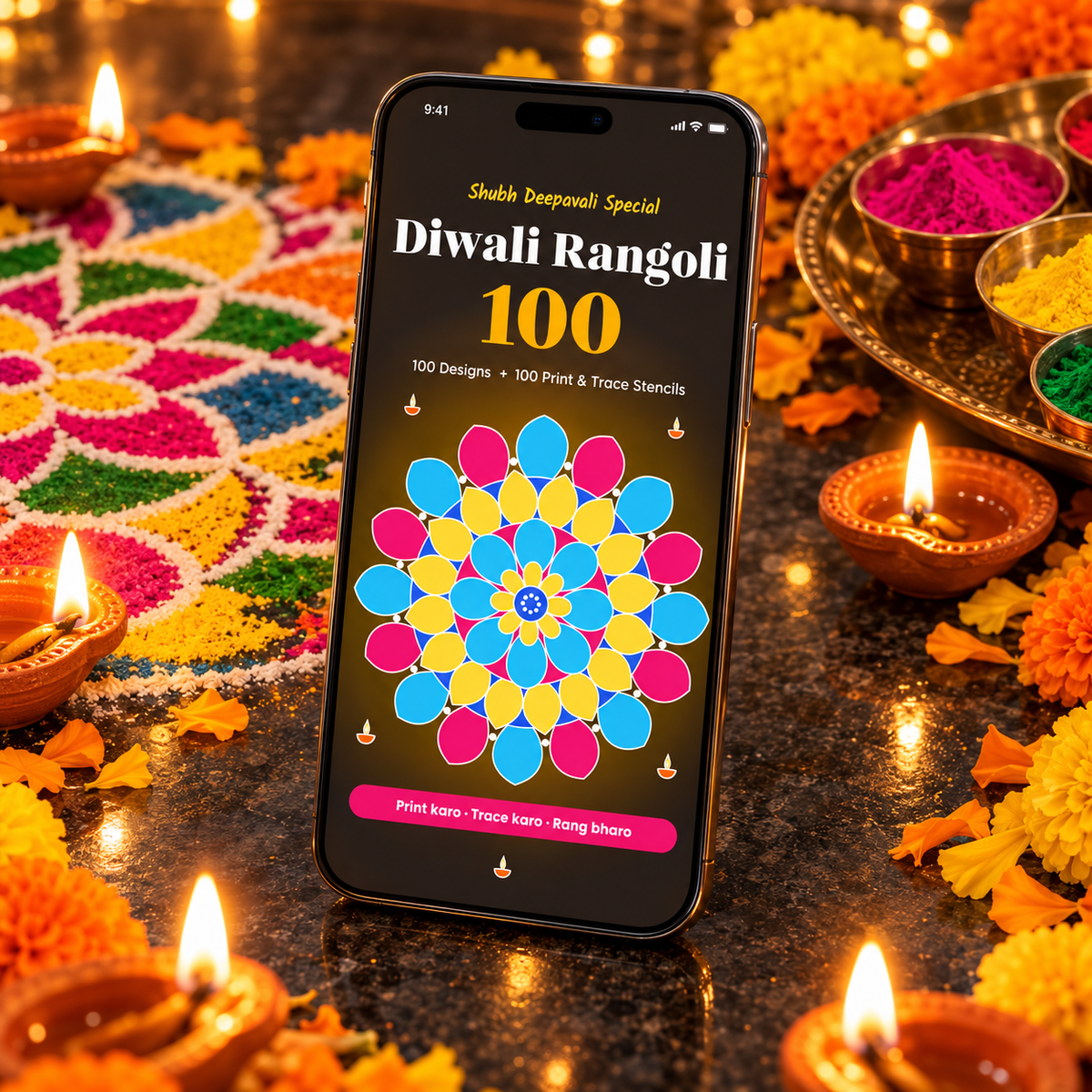100 Rangoli Designs PDF